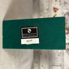 Decorative Crafts, Inc. Handcrafted Bookends, Green Marble Columns