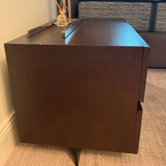 Anton Prulx Night Stand, Bedside Cabinetd, Solid Wood, Steel Frame, Two Drawers, Pair