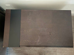 Anton Prulx Night Stand, Bedside Cabinetd, Solid Wood, Steel Frame, Two Drawers, Pair