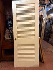 Louvered Door, Wood, Painted White, Sku: 033724