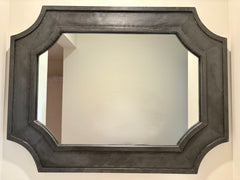 Rectangle Wall Mirror with Cut-outs, Wood & Metal Frame, Rustic, sku: 032808