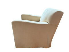 Lounge Chair Ottoman Set, Swivel, Creme Upholstery, Sku: 032813