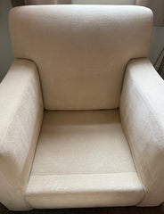 Lounge Chair Ottoman Set, Swivel, Creme Upholstery, Sku: 032813