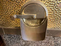 Antique Coffee Bean Canister Dispenser, Metal, Glass, Sku: 033728