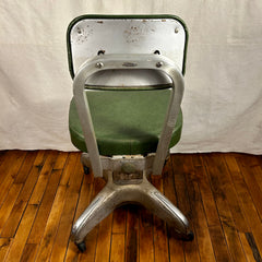 Cole Steel Vintage Office/Task Chair, Green Vinyl