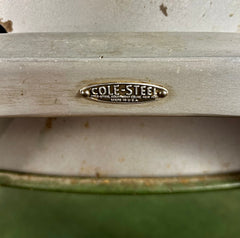 Cole Steel Vintage Office/Task Chair, Green Vinyl