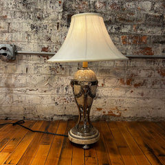 Wildwood Table Lamp, Ceramic, Silver, Traditional