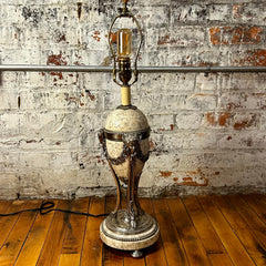 Wildwood Table Lamp, Ceramic, Silver, Traditional