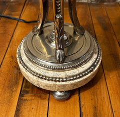 Wildwood Table Lamp, Ceramic, Silver, Traditional