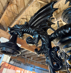 Kings Bay Gargoyle Light Post, (Giant) Pole Lamp, 5-Globe, sku: 2040