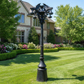 Kings Bay Gargoyle Light Post, (Giant) Pole Lamp, 5-Globe, sku: 2040