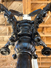 Kings Bay Gargoyle Light Post, (Giant) Pole Lamp, 5-Globe, sku: 2040