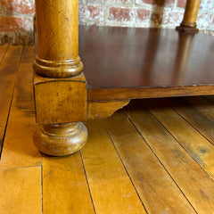 Side or End Table, Square, Wood, Two Shelves, Traditional