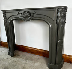 Fireplace Mantel, Wood, Traditional, Gray, sku: 032120