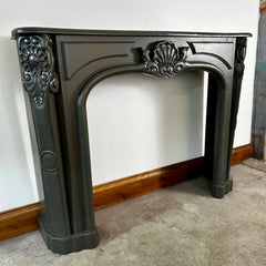 Fireplace Mantel, Wood, Traditional, Gray, sku: 032120