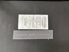 Joseph Jeup Collection Chairs, Leather Creme Color Wood Frame, Set of 10 Chairs