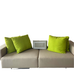 Chartreuse Large Wool Pillows, Square