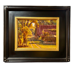Debra Joy Groesser Original Art, "Autumn Gold," Oil on Canvas, Framed