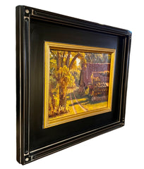 Debra Joy Groesser Original Art, "Autumn Gold," Oil on Canvas, Framed