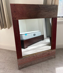 Wall Mirror Barn Wood, Rectangle, Rustic, sku: 032803
