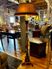 Fredrick Cooper Floor Lamp, Two Light Socket, Original Shade