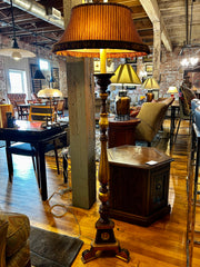 Fredrick Cooper Floor Lamp, Two Light Socket, Original Shade