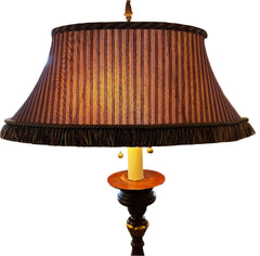 Fredrick Cooper Floor Lamp, Two Light Socket, Original Shade