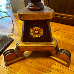 Fredrick Cooper Floor Lamp, Two Light Socket, Original Shade