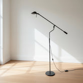 Light Source Halogen Cantilever Floor Lamp, Black, Vintage 90s Sku: 033826