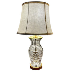 Waterford Crystal Table Lamp, Petite, Includes Shade, Brass Hardware