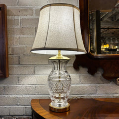Waterford Crystal Table Lamp, Petite, Includes Shade, Brass Hardware