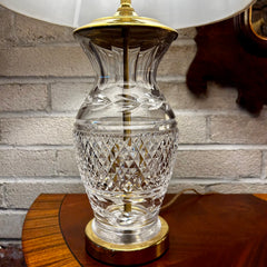 Waterford Crystal Table Lamp, Petite, Includes Shade, Brass Hardware
