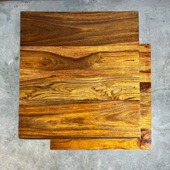 Brownstone Stacked Side Table with Drawer, Brushed Brass Detail Sku #032277