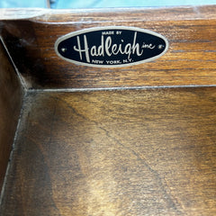 Hadleigh Nightstand with Drawer, Lower Shelf, Brass Pull