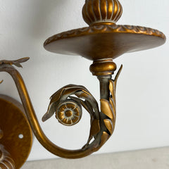 Fine Art Lamps Wall Sconce, Three Candle Light, Gilt, Ornate