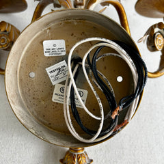 Fine Art Lamps Wall Sconce, Three Candle Light, Gilt, Ornate