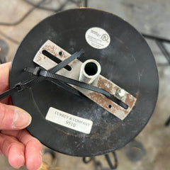 Currey & Company Chandelier, Black, Six Arm, Rectangular Shape