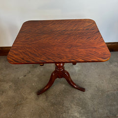 Folding Table, Vintage, Solid Wood, Tripod Base