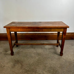 Vintage Piano Bench, Solid Wood