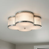 Visual Comfort Alexa Hampton Collection, Flush Mount Ceiling Light, Nickel, Clear Glass, Sku: 032297