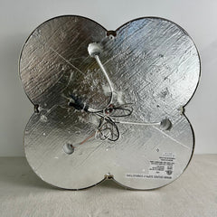 Visual Comfort Alexa Hampton Collection, Flush Mount Ceiling Light, Nickel, Clear Glass