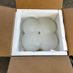 Visual Comfort Alexa Hampton Collection, Flush Mount Ceiling Light, Nickel, Clear Glass