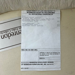 Henredon Ivory Upholstered Chairs, French Style, Pair