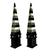 Obelisks, Mixed Stone with Drawers, Pair, sku: 032314