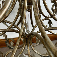 Originals 22 Crystal Chandelier, Extra Large, Silvery Gold, 24 Candle Sticks