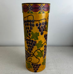 Hand Painted Wood Wine Box with Lid, Crafted in Germany, 032329