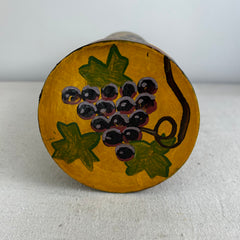 Hand Painted Wood Wine Box with Lid, Crafted in Germany, 032329