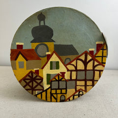 Hand Painted Wood Box With Lid, Crafted in Germany