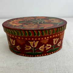 Hand Painted Wood Wedding Box, Made in Germany