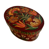 Hand Painted Wood Wedding Box, Made in Germany